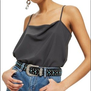 Topshop cowlneck camisole